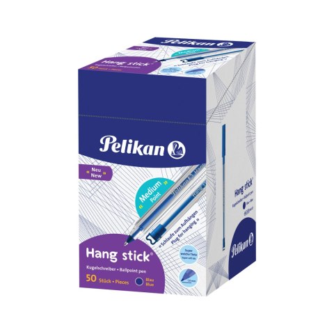 Długopis PELIKAN HANG STICK Niebieski - 50 szt.