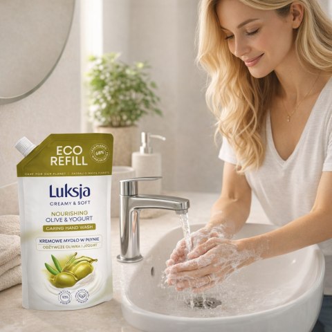 LUKSJA Kremowe Mydło W Płynie Oliwka i Jogurt 900 ml