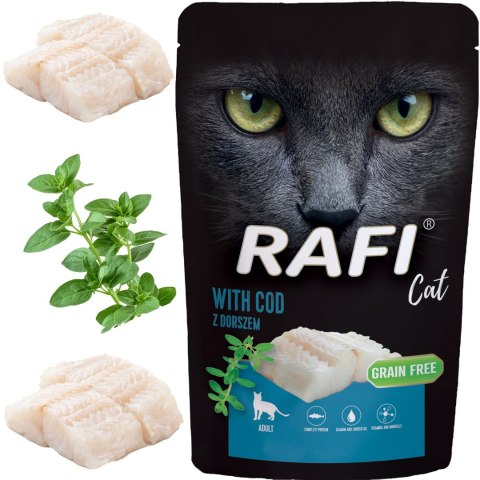 RAFI Karma Mokra Pasztet Dla Kota z Dorszem 100g x 10 szt.