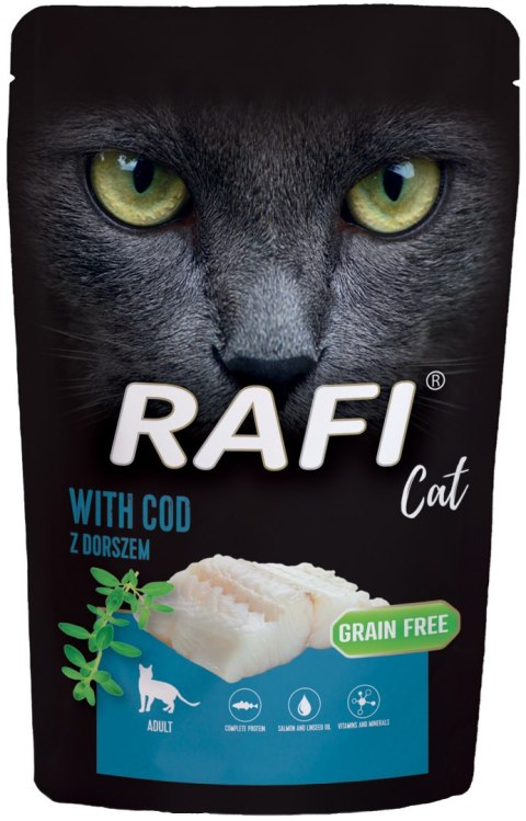 RAFI Karma Mokra Pasztet Dla Kota z Dorszem 100g x 40 szt.