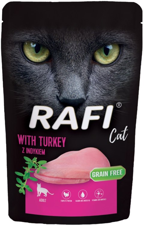 RAFI Karma Mokra Pasztet Dla Kota z Indykiem 100g x 10 szt.
