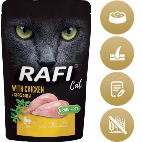 RAFI Karma Mokra Pasztet Dla Kota z Kurczakiem 100g x 10 szt.