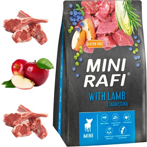 Sucha Karma Dla Psa RAFI MINI Adult z Jagnięciną 3 kg - 2 szt.