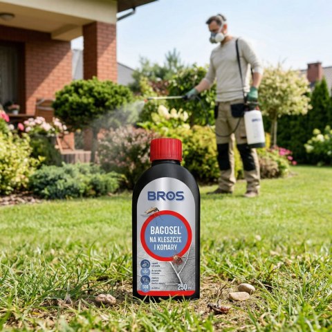 BROS - Bagosel 100EC 250ml - preparat do oprysku ogrodu przeciw komarom i kleszczom