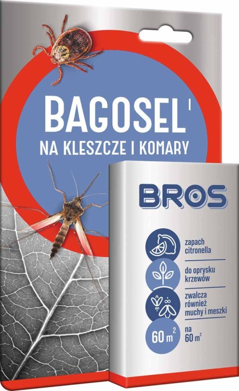 BROS - Bagosel 100EC 30ml - preparat do oprysku ogrodu przeciw komarom i kleszczom