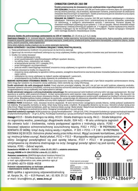 BROS - Chwastox complex 260 EW 50ml