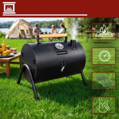Grill Ogrodowy Turystyczny 38x30x40cm Kaminer