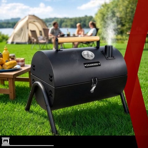 Grill Ogrodowy Turystyczny 38x30x40cm Kaminer