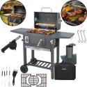 Grill Ogrodowy Z Pokrywą 105x110x50cm Kaminer