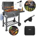 Grill Ogrodowy Z Pokrywą 116x70x110cm Kaminer