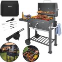 Grill Ogrodowy Z Pokrywą 116x70x110cm Kaminer