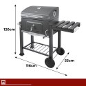 Grill Ogrodowy Z Pokrywą 116x70x110cm Kaminer
