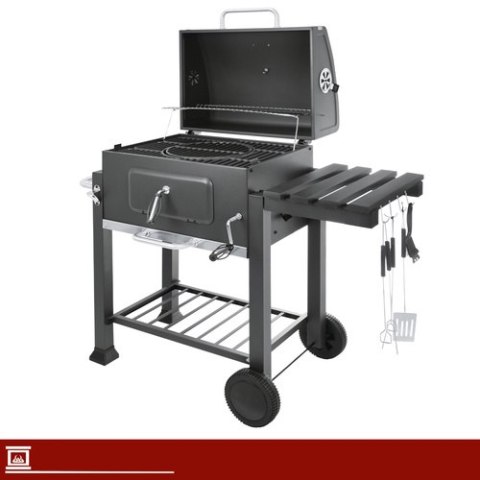 Grill Ogrodowy Z Pokrywą 116x70x110cm Kaminer
