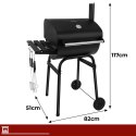 Grill Ogrodowy Z Pokrywą 82x51x117cm Kaminer