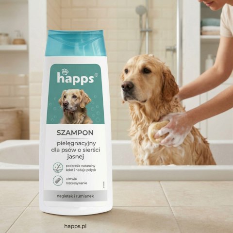 HAPPS - szampon pielęgnacyjny dla psów o sierści jasnej 200ml