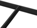 Regał Magazynowy PAKO Czarny 150x75x30 4 Półki 700 Kg