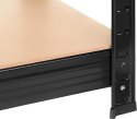 Regał Magazynowy PAKO Czarny 180x100x60 5 Półek 1000 Kg