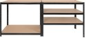 Regał Magazynowy PAKO Czarny 180x100x60 5 Półek 1000 Kg