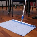 Ściągaczka Gumowa Z Pojedynczym Piórem + Kij aluminiowy niebieski