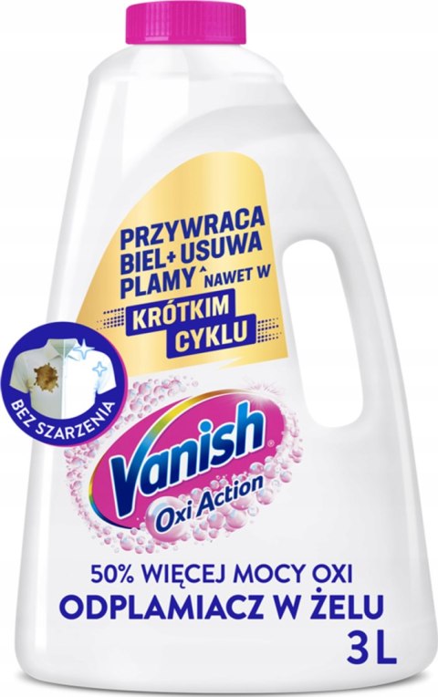 Vanish Oxi Action White Odplamiacz W Żelu 3l