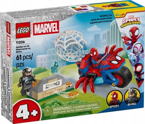 11206 - LEGO Super Heroes - Spidey na motocyklu kontra Rhino