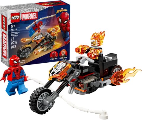 76335 - LEGO Super Heroes - Spider-Man kontra Ghost Rider na motocyklu