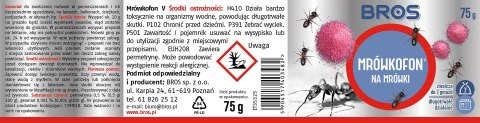 BROS - Mrówkofon - środek na mrówki 75g