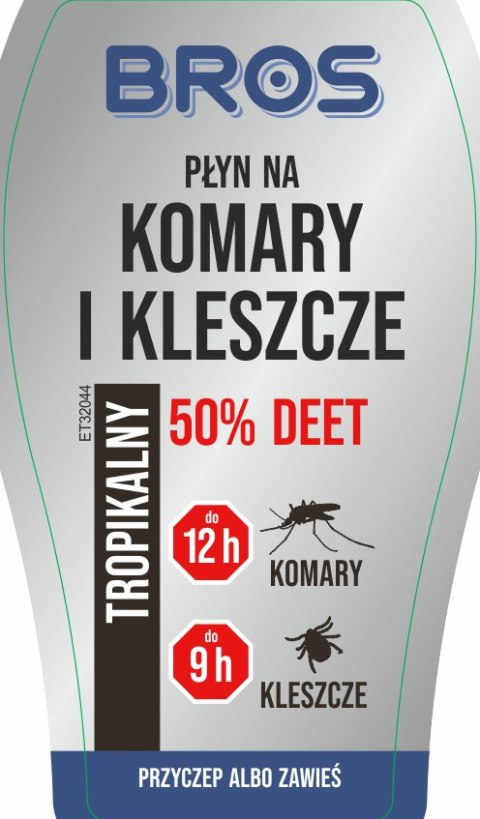 BROS - Płyn Na Komary i Kleszcze 50% DEET 50ml Turystyczny