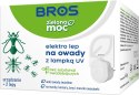 BROS - Zielona Moc Elektro Lep Na Owady z Lampką UV - Urządzenie + 2 Lepy