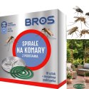 BROS - spirale na komary z metalową podstawką 10szt.