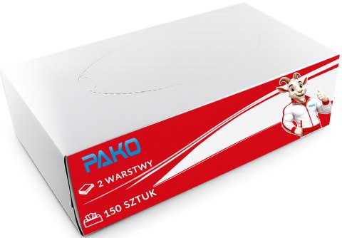 Chusteczki Uniwersalne Box 150 szt. PAKO 2W - 18 op.