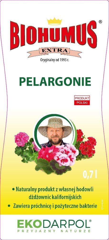 EKODARPOL BIOHUMUS EXTRA Pelargonia 0,7L