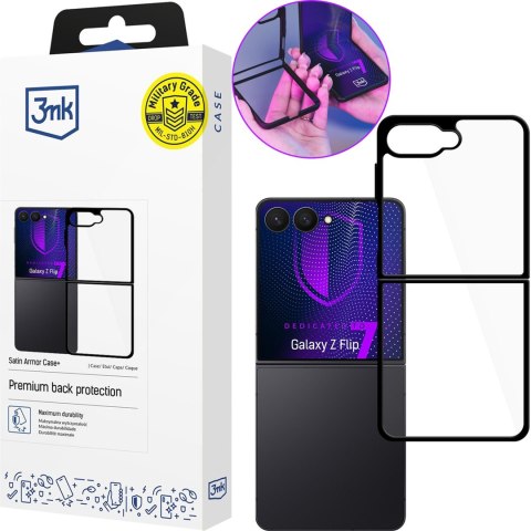 Etui Pancerne Samsung Galaxy Z Flip 7 - 3mk Satin Armor Case+ Flip