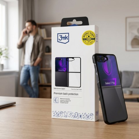Etui Pancerne Samsung Galaxy Z Flip 7 - 3mk Satin Armor Case+ Flip
