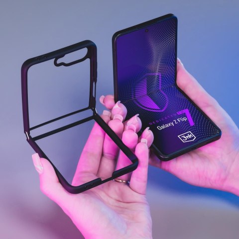 Etui Pancerne Samsung Galaxy Z Flip 7 - 3mk Satin Armor Case+ Flip