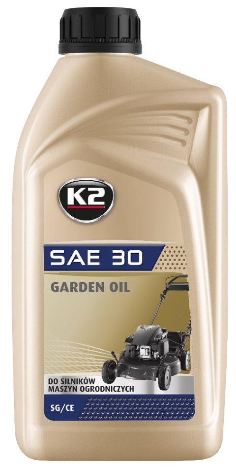 K2 Garden Oil SAE30 SG/CE Olej Do Silników 4T Maszyn Ogrodowych 1L O5451E
