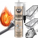 K2 SILIKON BLACK Uszczelka Wysokotemperaturowa +350°C 300g Kartusz B200N