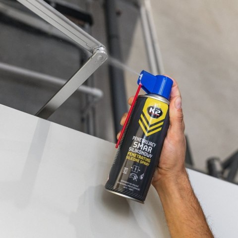 K2 SMAR SILIKONOWY Preparat Do Zawiasów Zamków Gumy I Tworzyw 400ml B430