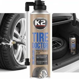 K2 TIRE DOKTOR Uszczelniacz Do Opon Aut Koło Zapasowe W Sprayu 400ml B310