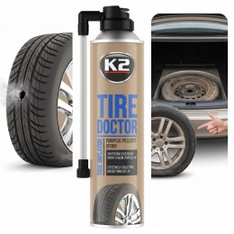 K2 TIRE DOKTOR Uszczelniacz Do Opon Aut Koło Zapasowe W Sprayu 500ml B311