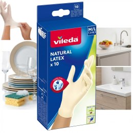 Rękawice lateksowe Vileda Natural Latex M/L 10 szt.