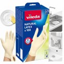 Rękawice lateksowe Vileda Natural Latex S/M 100 szt.
