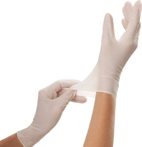 Rękawice lateksowe Vileda Natural Latex S/M 100 szt.