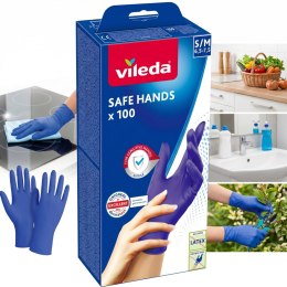 Rękawice nitrylowe Vileda Safe Hands S/M 100 szt.