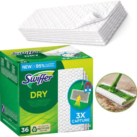Swiffer Dry Ściereczki Podłogowe Do Mopa - Wkłady Elektrostatyczne 108 szt.
