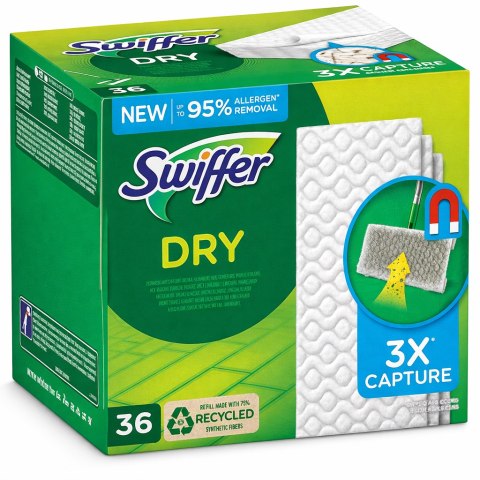 Swiffer Dry Ściereczki Podłogowe Do Mopa - Wkłady Elektrostatyczne 72 szt.