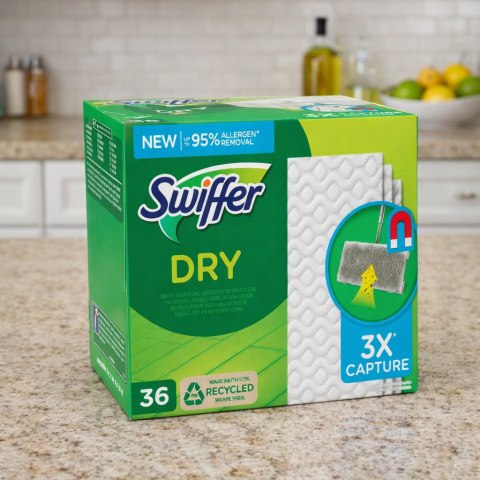 Swiffer Dry Ściereczki Podłogowe Do Mopa - Wkłady Elektrostatyczne 72 szt.