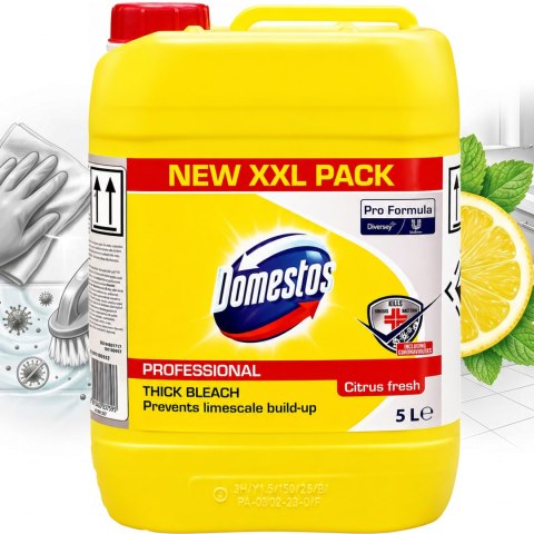 Domestos Płyn Do WC Citrus Fresh Żółty 5L