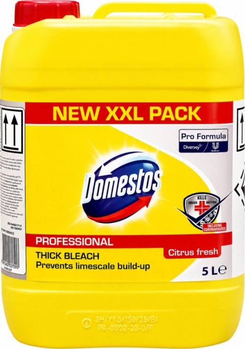 Domestos Płyn Do WC Citrus Fresh Żółty 5L