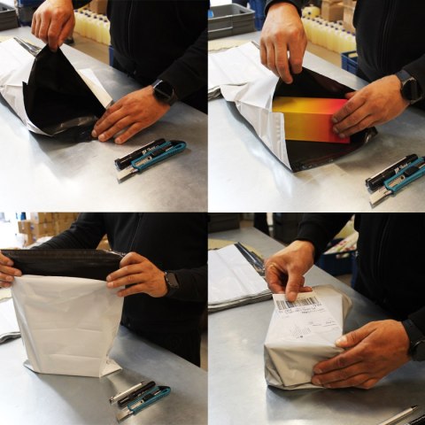 Foliopaki Kurierskie Białe 4XL 450x550mm - 50 szt.